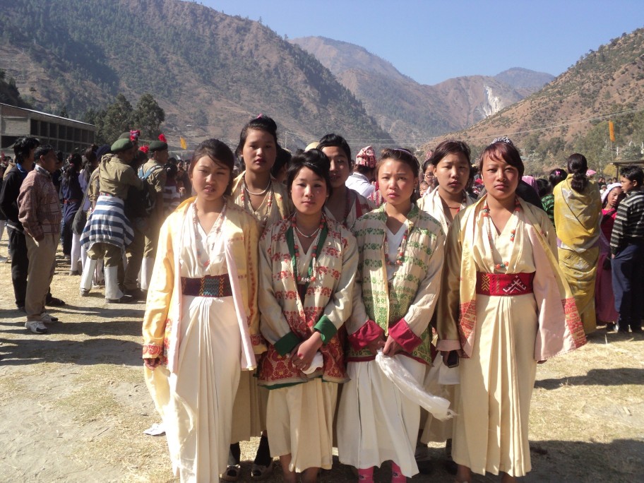 STUDENTS IN THEIR TRADITIONAL ATTIRE